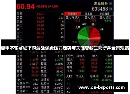 意甲本轮赛程下游混战保级压力走势与关键变数生死博弈全景观察 意甲本轮赛程下游混战保级压力走势与关键变数生死博弈全景观察